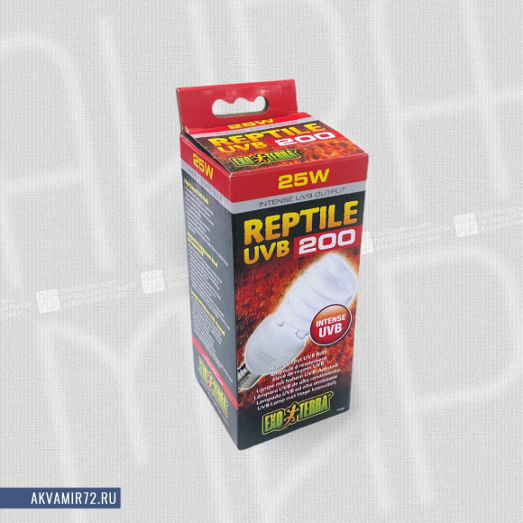 Лампа ExoTerra Reptile UVB200 Compact, 25Вт