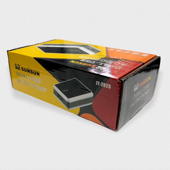 Компрессор диафрагмовый SunSun DC5V JT-202S регулируемый с аккумулятором [12.2x8.2x4см]