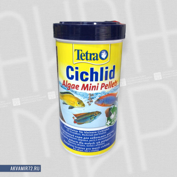 Корм для рыб Tetra Cichlid Algae Mini [растительный] 500мл