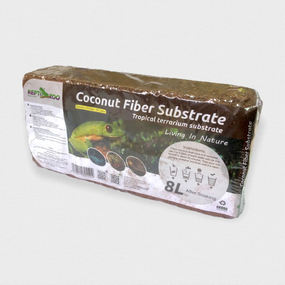 Субстрат кокосовый тропический ReptiZoo Coconut Fiber Substrate, мелкая фракция 620гр/8л