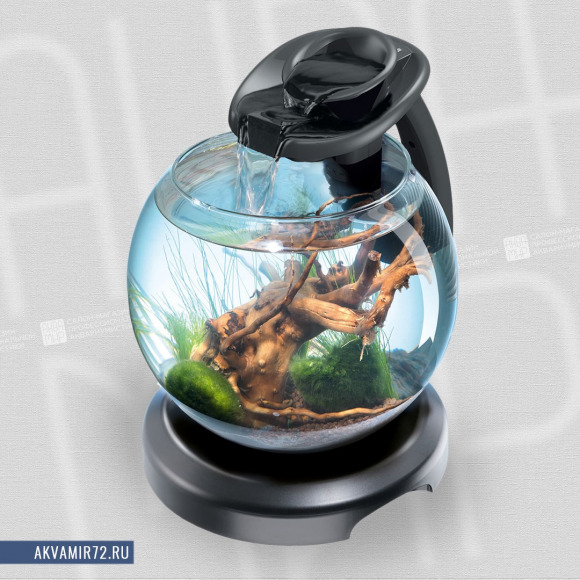 Аквариум Tetra Cascade Globe Duo Waterfall 6.8л, черный Аквариум Tetra Cascade Globe Duo Waterfall 6.8л, черный
