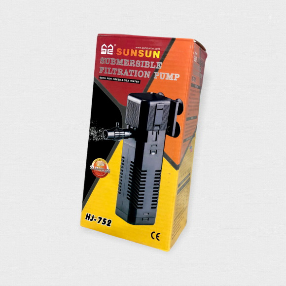 Фильтр внутренний с поворотной дождевой флейтой SunSun HJ 752 [1 картридж с губкой] 10Вт, 600л/ч