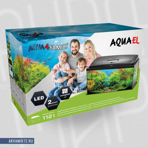 Аквариум Aquael AQUA4 FAMILY 80 2.0 [прямой] 112л